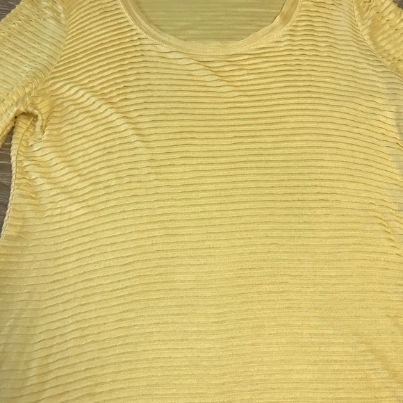 V Cristina mustard yellow top - Picture 2 of 6